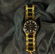 OP olym pianus sapphire นาฬิกาข้อมือผู้ชาย รุ่น  82661M-616  ขอบทอง ( ของแท้ประกันศูนย์ 1 ปี ) NATEETONG