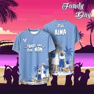 Free Custom Family Day Jersey Sublimation Baju Lelaki Perempuan Family Vacation Adult Kids