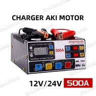 3800A Car Battery Charger Pengisi Daya Aki Mobil 12 / 24V Tugas Berat Pengisian Cepat epenuhnya Otom