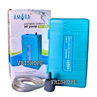 MESIN Amara AA 001 AA001 1 Hole Aquarium Aerator Battery Machine Portable Battery Air Pump
