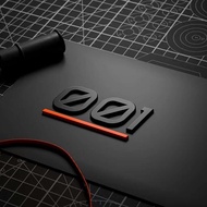 PuraAutoRepair [ZEEKR 001/007/X/009/7X โลโก้รถสีดําสําหรับการดัดแปลงโลหะภายนอก