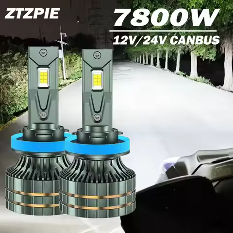 ZTZPIE k7c Canbus Car LED Headlight 6000K HB3 HB4 9005 9006 H1 H7 H4 H11 Bulbs CSP 3570 Chips Fog La