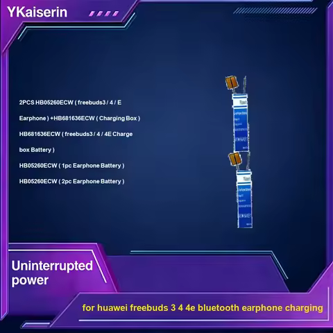 Battery Premium Replacement 90-650mAh For Huawei Freebuds 3 4 4E For Bluetooth Earphone Charging