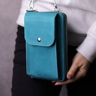 皮革女用斜背包手機/藍色斜背包/肩背包包