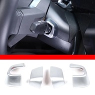 For BMW X1 IX1 U11 2023-2024 Car Steering Wheel Turn Signal Wiper Lever Cover Trim ABS Carbon Fiber 