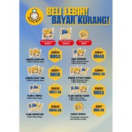 🔥COMBO PROMO🔥MINI CHEESE NAAN & MINI PLAIN NAAN BY AUNTIE NAAN🔥Extra Cheese FREE GARLIC SPREAD/ BUTT