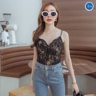 Intuon bodysuit บอดี้สูท ลูกไม้ T-SHIRTNISTA