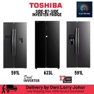 Toshiba Fridge Side by Side GRRS682/637/780 Peti Sejuk