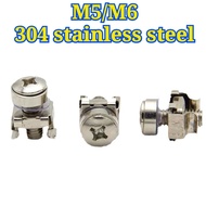 304 Stainless Screws Card Nut | Crown Screw | Clip Switch Cabinet Network Server M5/M6【QIAOZHI-G1】