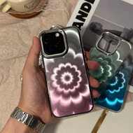 2CBB Transparent AMK phone case with a shimmering design for iPhone 17/16/15/14/13/12/11, feminine a