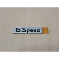 6-Speed Emblem 6-Speed CHROME Luggage Emblem