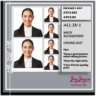 2 PCS 1X1 4 PCS 2X2 ALL IN 1 ID PICTURE/FREE 1 WALLET SIZE FREE WHITE BACKGROUND/FREE  CHANGE TO FOR