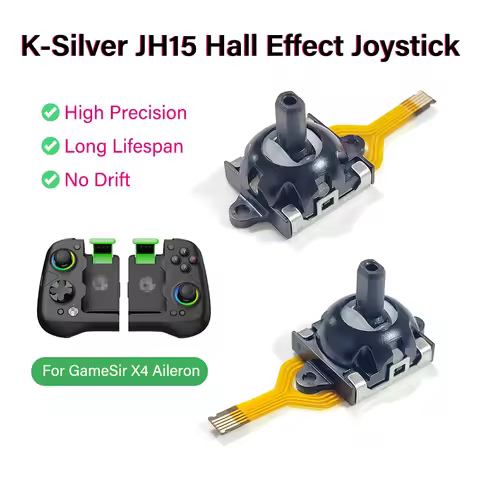 2pcs for GameSir X4 Aileron 3D Analog Stick K-Silver JH15 Hall Effect Joystick for GPD Win3/ASUS ROG