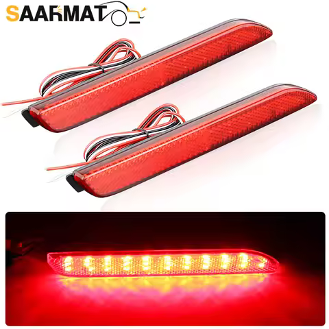 For Toyota RAV4 Camry Rear Light Kit Reflector Fog Lamp Bumper Brake Red for Lexus IS-F GX470 RX300 