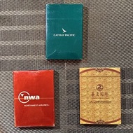 3副撲克牌香港國泰航空/廣州華夏國際酒店/西北航空