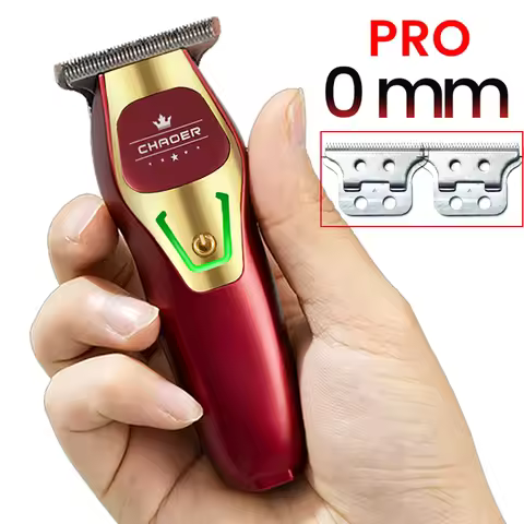 Powerful Professional Hair Trimmer Men 0 MM T Blade Electric Clipper Rechargeable Barber Haircut Mac