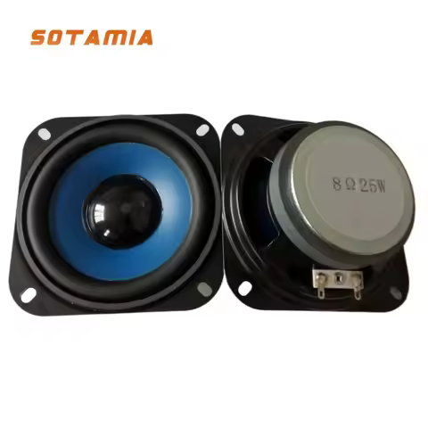 SOTAMIA 2Pcs 4 Inch Full Range Speaker Audio 20W 4 Ohm 8 Ohm 25W Multimedia HIFI Speaker Home Sound 