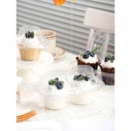 MIKA MUFFIN PLASTIC BOX CUPCAKE DOUBLE HOLE CUPCAKE BOX CONTAINS 2 CUPCAKE PLASTIC MUFFIN CONTAINER 