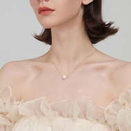 2026 New Products s Silver Sterling Silver Minimalist Series Akoya Pink White Shell Beads Pearl Neck