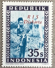 PW557-PERANGKO PRANGKO INDONESIA WINA REPUBLIK 35s RIS DJKAKARTA(M)
