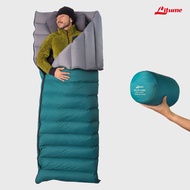 Litume 700FP White Duck Down Envelope Sleeping Bag Mountaineering Camping Lightweight Small Combinat