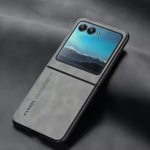 PU Leather Matte Case for Moto Razr 40 Ultra XT2321-3 Hard Plastic Cover For Motorola Razr 40 Ultra 