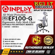 INPLAY EF100-G Ergonomic Chair Adjustable Breathable Design Long Sitting Comfort Wi