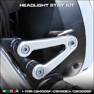 Headlight Stay Kit For Honda CB1300SF CB400SF CB1100 CB1100EX Headlight Mount Bracket Aluminum Head 