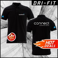 NEW Garmin Connect powered by Garmin Logo Watch Fenix Polo Quickdry Dry Fit Microfiber 160 GSM SS Sh