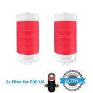 2x เปลี่ยนสำหรับ ALTHY PRE1 / PRE2 / PRE3 / PRE4 / AUTO2 Central Prefilter ระบบ40ไมครอน316L สแตนเลส