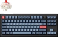 Keychron V3 Max 80% TKL 87Key, Carbon Black, Knob, Red Switch, RGB Hot-Swap Gateron Jupiter Switch