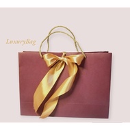 Luxury PAPER BAG SUPER RED GOLD 28x10x20 | Wedding PAPER BAG | Anniversary PAPER BAG | Birthday Gift PAPER BAG