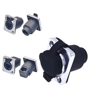 with Rubber Cover RJ45 Network Connector Waterproof D Type Panel Mount Socket RJ45 Ethernet Connecto