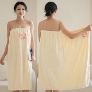 7A Antibacterial Wearable Bath Towel Bath Skirt Women