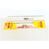 15 CM PLASTIC RULER CLEAR PLASTIC RULER