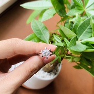 N2.209 Cz multi-grain silver ring with 7 colors | Unique | Vintage Vintage Vintage | Silver Silver |