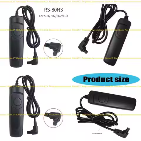 462E Remote Release RS80N3 Shutter Cable Replacement for 7D MARK II 6D MARK II 1D MARK II 1D MARK II