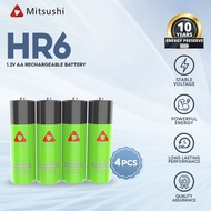 Mitsushi 2pcs HR6 1.2V 4pcs. AA Rechargeable Battery