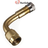 RunSabai 1PC MOTORCYCLE MOTORBIKE TYRE VALVE EXTENSION ADAPTOR 90 DEGREE ANGLE CAR BIKE Nice