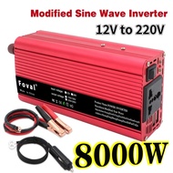 Universal Inverter DC 12V to AC 220V 8000W Power Converter Adapter Socket Auto Outdoor Accessories
