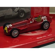 1: 43 minichamps Mini Cut Alpha Romeo ALFA Romeo 159 1951 Racing Classic Car Sports Car Alloy Car Mo