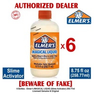 Elmer's MAGICAL LIQUID 8.75 fl oz 258.77ml Slime Activator Elmers Magic Liquid - 6 Bottles