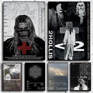 LQGX 2hollis Rapper Music Poster Home Living Bed Room Bar Hallway Sticky Wall Printing Waterproof Ae