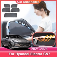 Mesh Sun Shade For Hyundai Elantra CN7 i30 Sedan 2021~2025 2023 Heat insulation Visors Light blockin