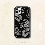 Dragon - black boarder case for iPhone 6 until iPhone 14 ProMax