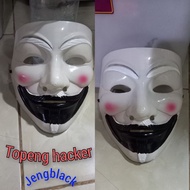 Black hacker mask warrior mask