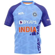 India T20 World Cup 2022 - Fan One Blue Replica Cricket Jersey 2022 Light Blue