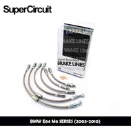 BMW E64 M6 SERIES (2003-2010) 4 HOSE - SUPERCIRCUIT BRAIDED BRAKE LINES