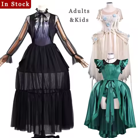Wednesday Cosplay Costume Enid Sinclair Agnes Demille Prom Dress Gothic Vintage Outfit for Women Bal