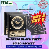 DUJOSOO black coffee High protein and zero fat zero trans fatty acids 3*10g